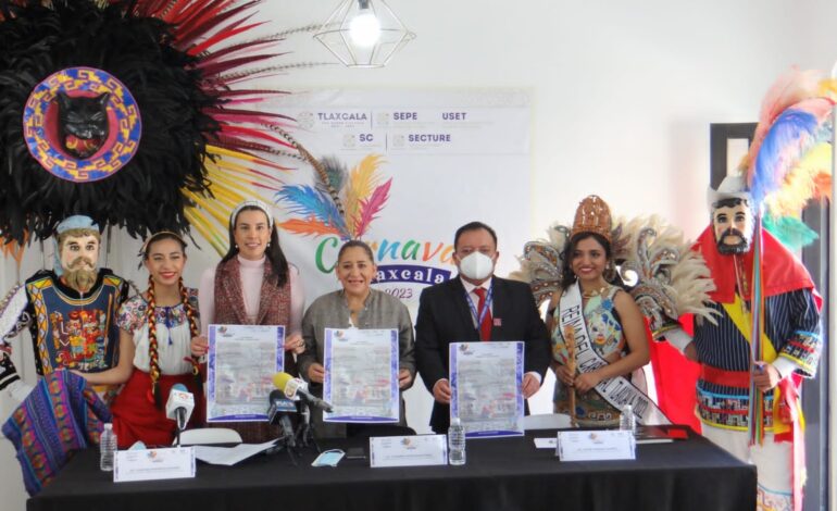 Presentan en Hidalgo el “Carnaval Tlaxcala 2023”