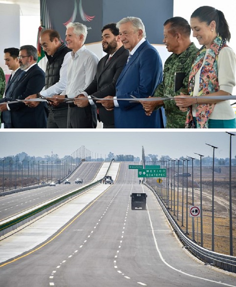 Inauguran Vialidad Principal Libre de Cuota al Aeropuerto Internacional Felipe Ángeles