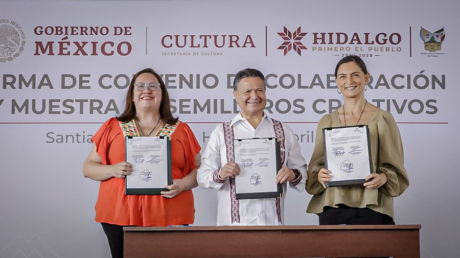 Encabeza Menchaca Salazar Convenio De Colaboración en Favor de la Cultura Hidalguense