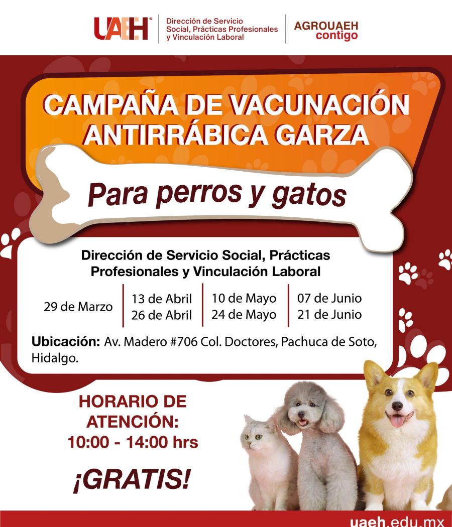 Campaña de Vacunación para Perros y Gatos