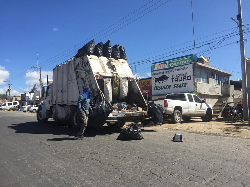 Se Reanudará Recolección de Basura el Lunes 10 de Abril, en Tulancingo