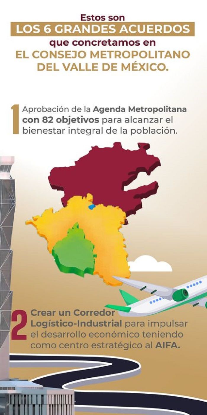 “Garantizar que el Tren que va de Buenavista al AIFA llegue hasta Pachuca”. Claudia Sheinbaum