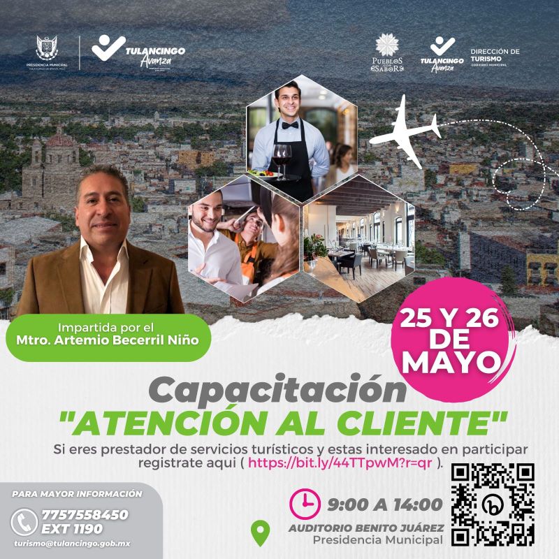 Dirección de Turismo Destinará Paquete de Capacitaciones Para Beneficio del Ramo Comercial de Tulancingo