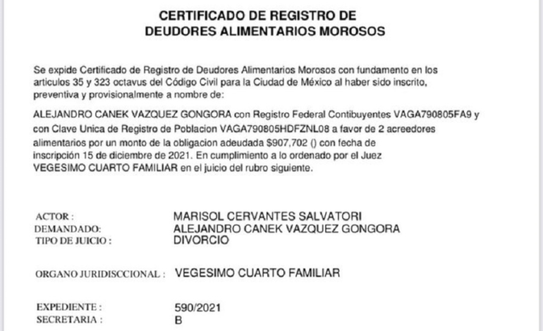 Irrumpen Boda de Canek Vázquez; Denuncian  que Esta en la Lista de Deudores  de  Pensión Alimenticia