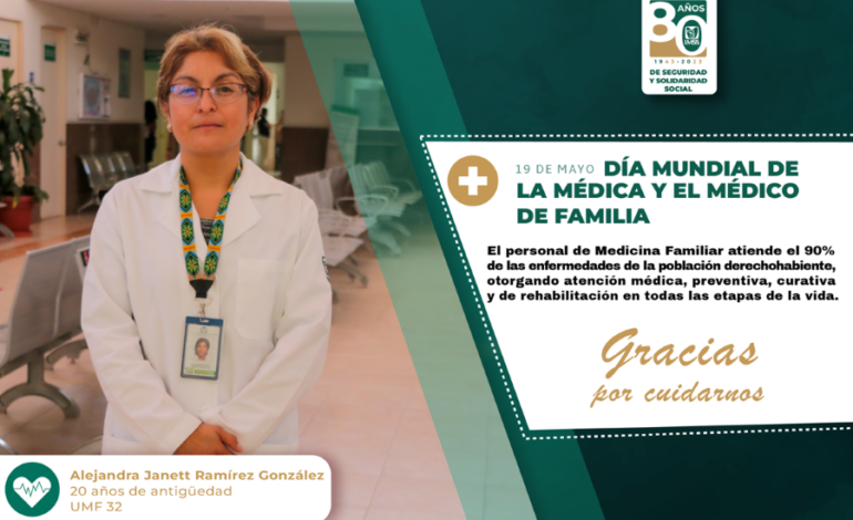 Reconoce IMSS Hidalgo Labor de Médico y Médica Familiar al Brindar Atención Preventiva