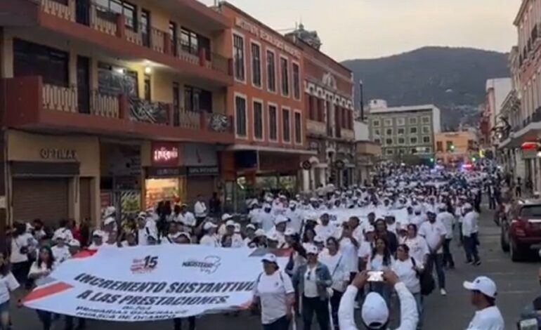 Demanda la Sección XV del SNTE: Incremento Salarial y Modificaciones a la Unidad del Sistema Para la Carrera de las Maestras y Maestros.
