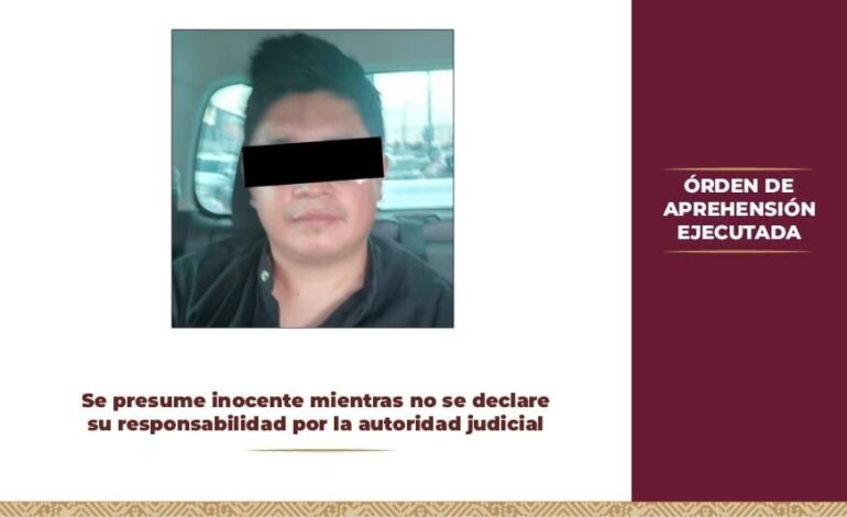 PGJEH Detiene a Germán Ramsés “N”,  Investigado por Abuso Sexual Agravado.
