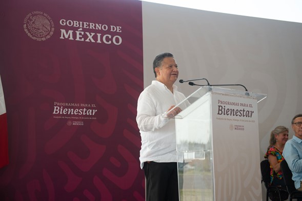 “Con el apoyo de la federación, con el esfuerzo de las y los hidalguenses, Hidalgo será potencia”, Aseguró Menchaca ante López Obrador