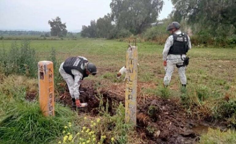 Reporta Guardia Nacional que se Localizaron y Cancelaron 10 Tomas Clandestinas en 10 Municipios de Hidalgo