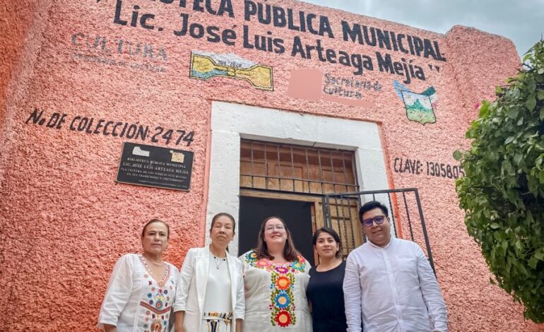 Biblioteca Regional de Actopan Resguarda Obra de Muralistas Locales e Internacionales