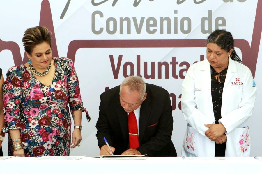 Firman convenio sobre Voluntad Anticipada en el Congreso de Hidalgo