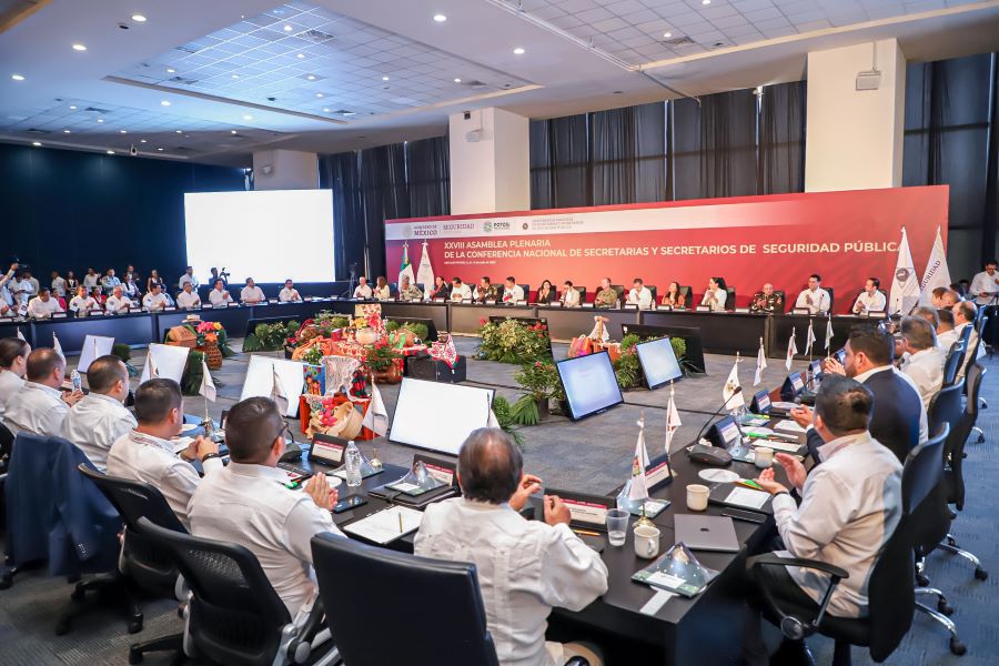 Participa Hidalgo en la Asamblea Plenaria de la Conferencia Nacional de Secretarias y Secretarios de Seguridad Pública