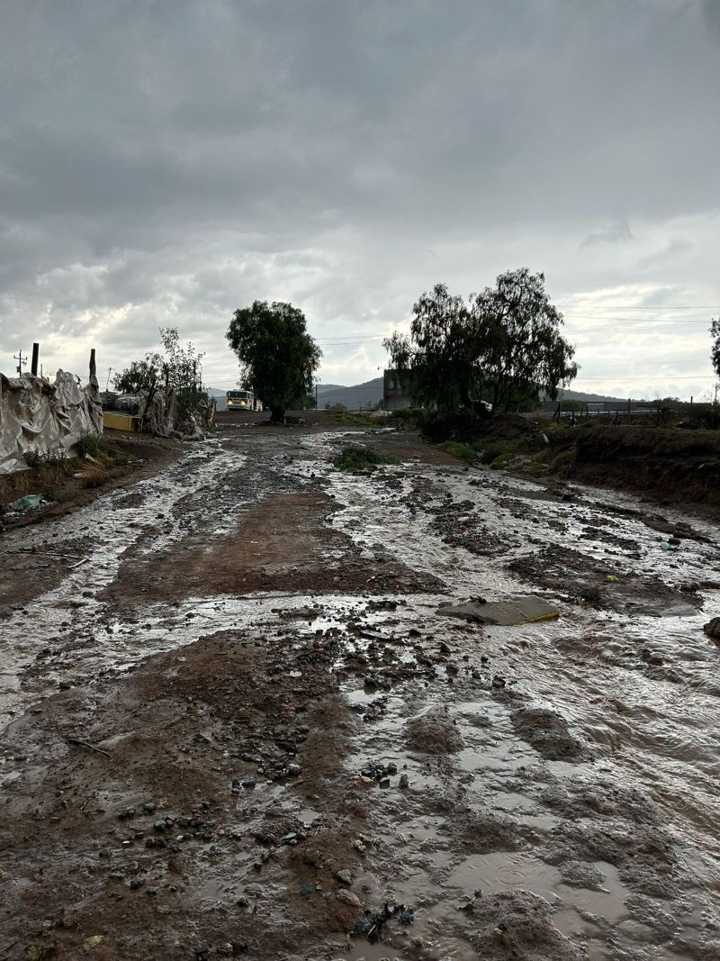 Referente a la lluvia presentada esta tarde en la zona metropolitana de Pachuca, se informa: PC