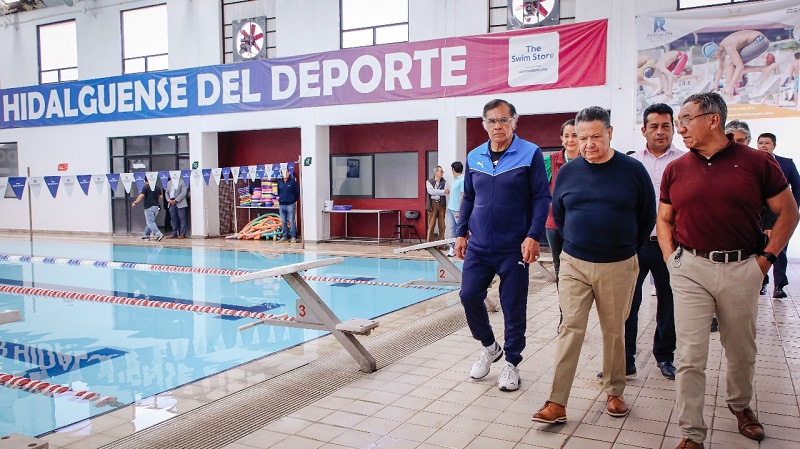 Menchaca Supervisa las Actividades Del Personal y las Acciones a Favor de las y los Atletas Hidalguenses