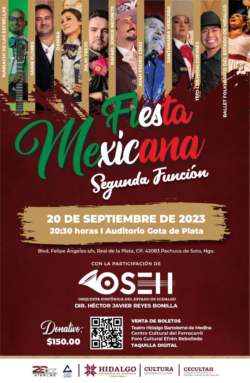 Anuncia Orquesta Sinfónica segundo horario para concierto “Fiesta Mexicana”