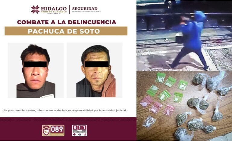 Asegura la SSPH a dos Presuntos Ladrones de Cámaras de Videovigilancia