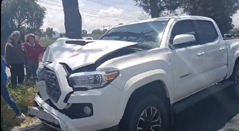 Choca el Edil  de Francico I Madero, Contra Auto Conducido por una Mujer. La mujer uy su Hijo Resultaron  Heridos