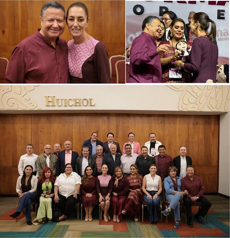 Gobernadores Morenistas se Reunen con Claudia Sheinbaum. Menchaca Destaco: Seguiremos trabajando en unidad bajo los principios de la #4T para continuar con la transformación de México