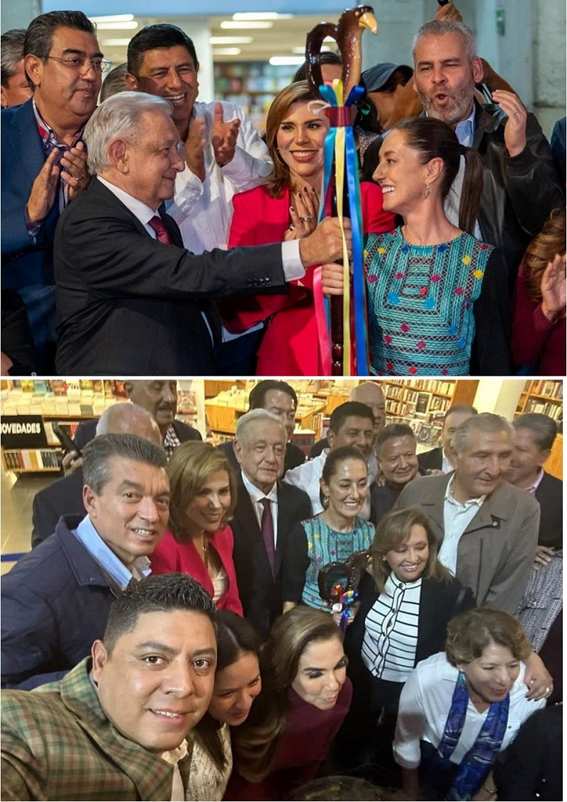 Menchaca Acompaña A Sheinbaum a Entrega De Bastón De Mando