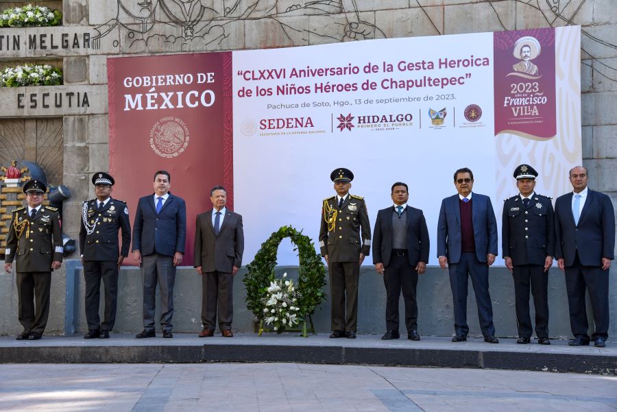 El Gobernador Julio Menchaca Salazar Inicia Actividades Patrias con Guardia de Honor Con Motivo del 176° Aniversario de la Gesta Heroica de Chapultepec