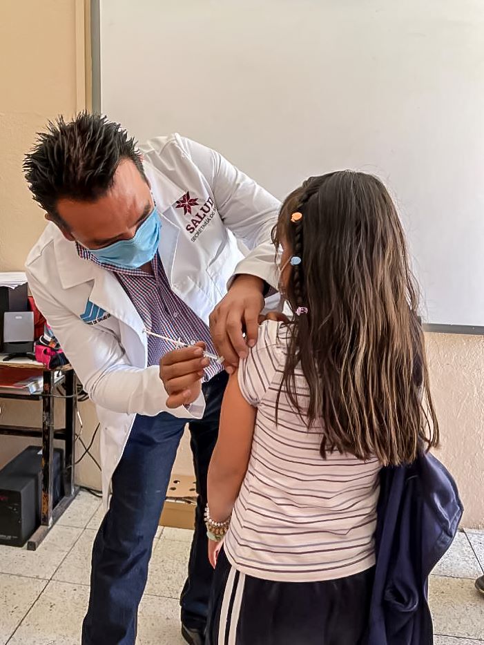 Continúa Programa Preventivo de Vacunación Contra el Virus del Papiloma Humano en Hidalgo