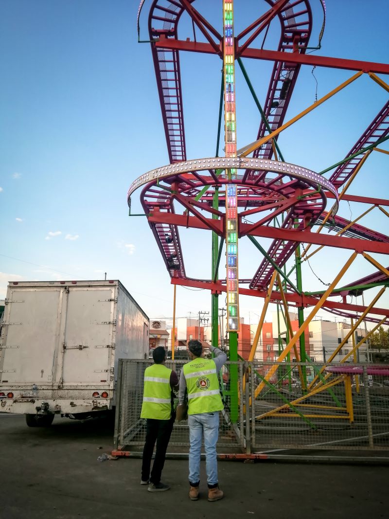 Elementos de Protección Civil Estatal, Realizan Operativos de Supervisión en las Instalaciones de La Feria San Francisco