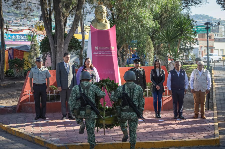 Guardia de Honor con Motivo del 258 Aniversario del Natalicio del General José María Morelos y Pavón