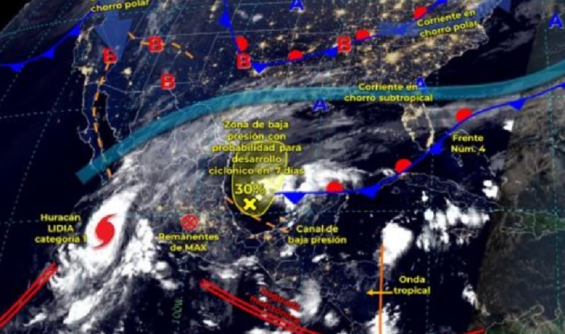 SMN Pronostica lluvias Fuertes de 25 a 50 mm en Algunas Regiones de Hidalgo
