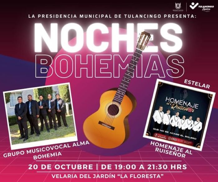 Velada Romántica Con “Alma Bohemia” y “Homenaje al Ruiseñor”