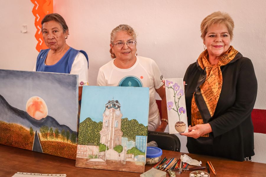 Con Talleres de Pintura Gobierno de Hidalgo Impulsa el Bienestar