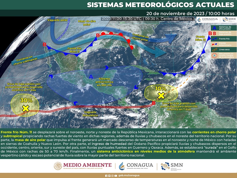 SMN Pronostica Frio Invernal de 5 Grados Centígrados en Hidalgo el 21,22, y 23 de Noviembre
