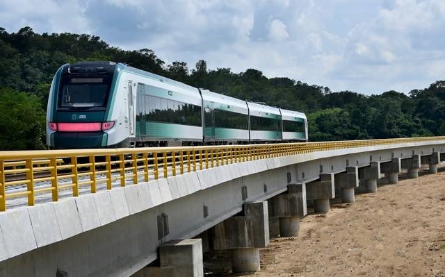Salió de la Zona Industrial de Ciudad Sahagún, la Quinta Unidad del Tren Maya con Dirección a Cancún, Quintana Roo