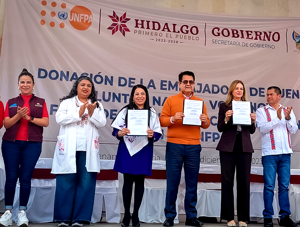 UNFPA fortalece acciones en favor de mujeres en la Otomí-Tepehua