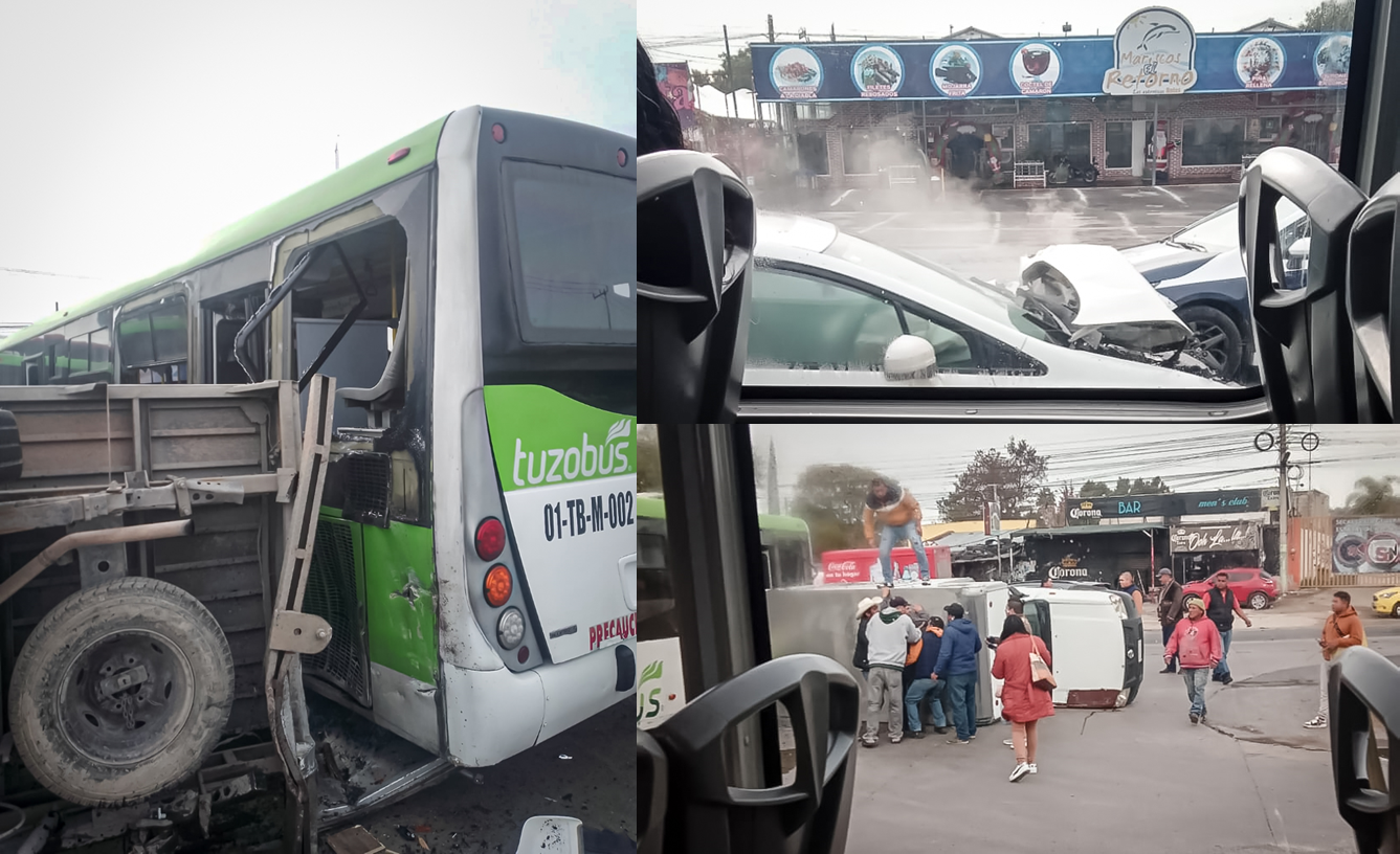 SITMAH Informa Sobre Un Accidente en la Carretera México-Pachuca, a la Altura Del Retorno Operacional de Matilde