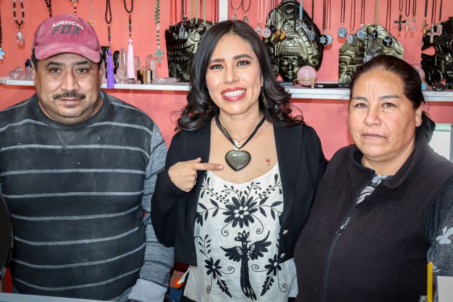 Supervisó Sebiso Talleres Artesanales de Obsidiana en Epazoyucan