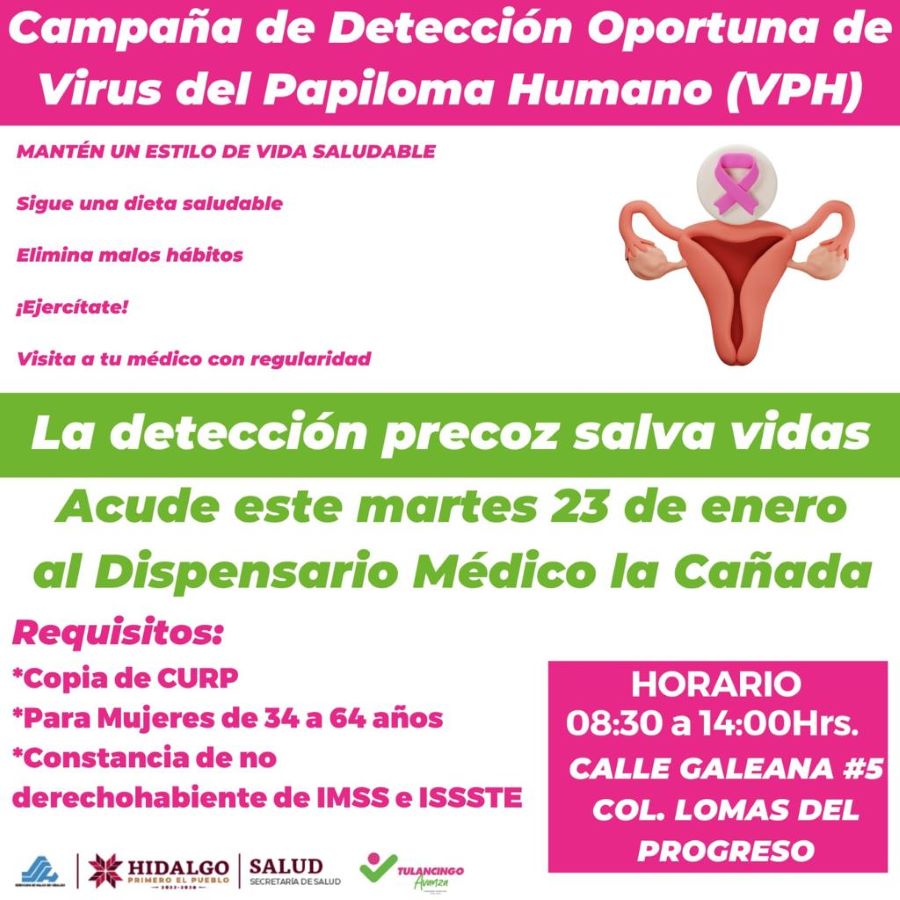 Este Martes Jornada de Salud Para La Mujer en Dispensario de La Cañada