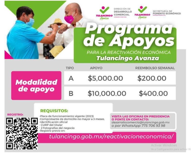 Inician Inscripciones Para El Programa de Apoyos Para La Reactivación Económica