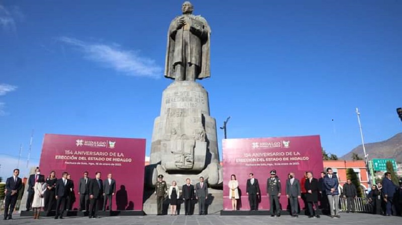 Julio Menchaca Encabezo el 115 Aniversario de la Erección del Estado de Hidalgo