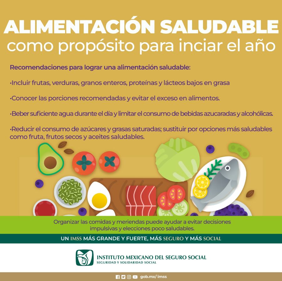 Recomienda IMSS Hidalgo Iniciar Año Con Hábitos Saludables de Alimentación