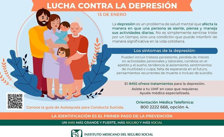 Se Suma IMSS Hidalgo al Día Mundial de la Lucha Contra la Depresión
