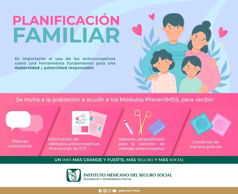 Promueve IMSS Hidalgo Planificación Familiar y El Uso de Anticonceptivos