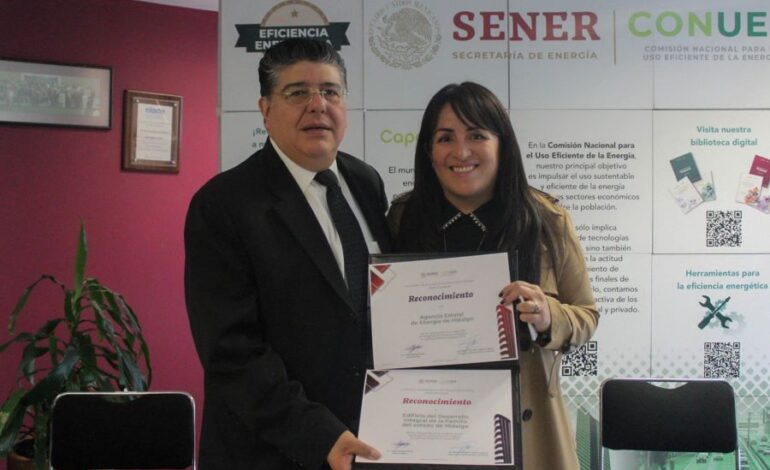 Recibe Hidalgo Reconocimiento Por Proyecto de Eficiencia Energética en Edificios Públicos Estatales