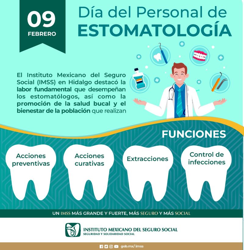 Reconoce IMSS Hidalgo al Personal de Estomatología