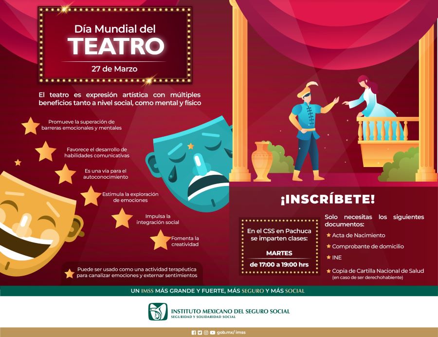 Conmemora IMSS Hidalgo el Día Mundial del Teatro