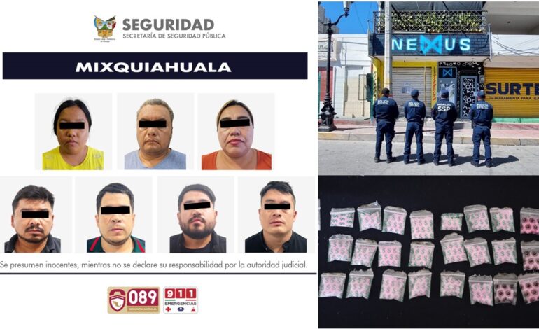 Desmantela SSPH Punto de Narcomenudeo en Mixquiahuala