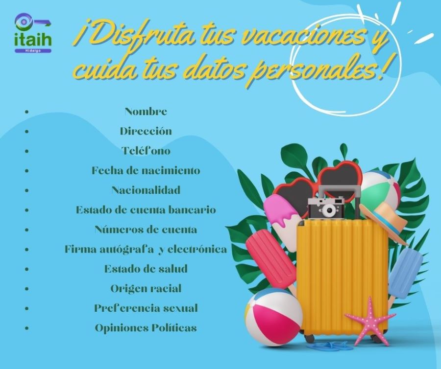El Itaih Invita a Cuidar Los Datos Personales y Datos Personales Sensibles al Contratar Servicios Durante Las Vacaciones de Semana Santa