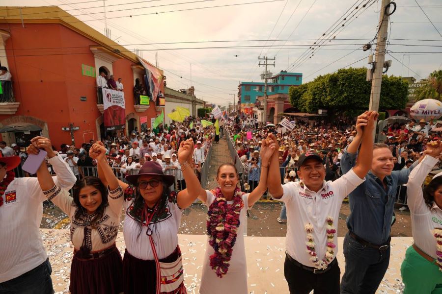 No Vamos a Dejar Solo a Oaxaca, Vamos a Poner Nuestro Corazón y Nuestro Empeño: Claudia Sheinbaum Desde Tlacolula de Matamoros