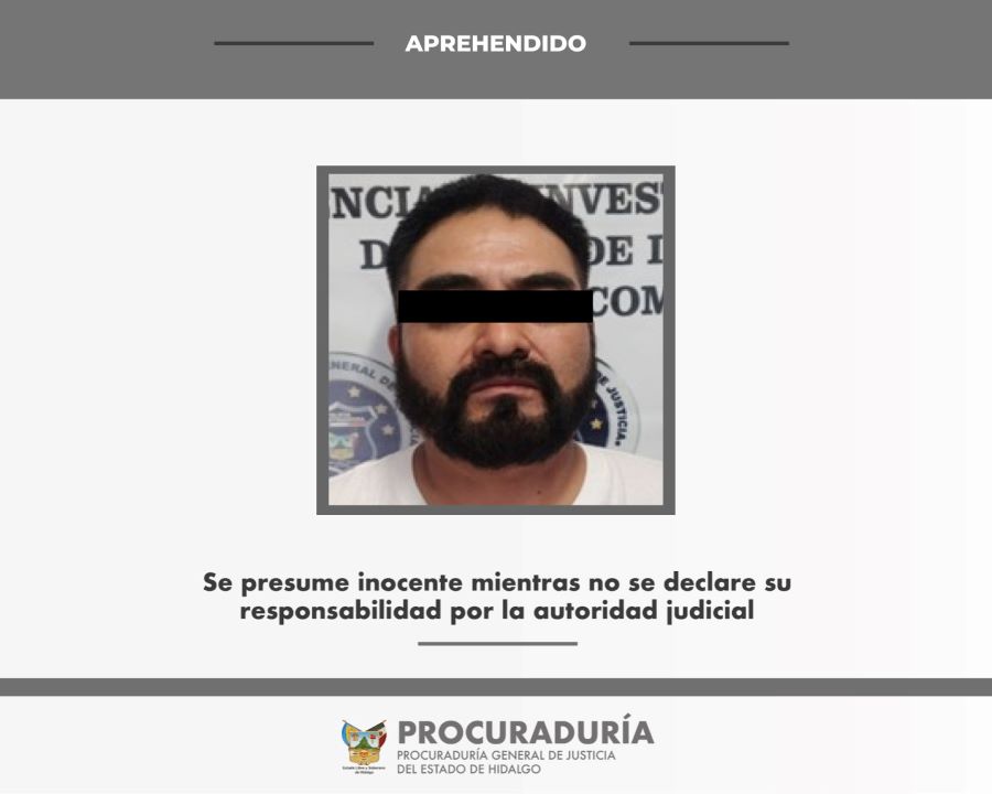 PGJEH aprehendió a Un Probable Responsable del Homicidio Doloso Calificado, Ocurrido En El Bar “El Caballo Negro”, en Huichapan