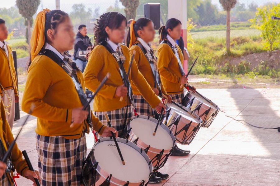 Asisten Autoridades Educativas a Lunes Cívico en la Secundaria Técnica No. 23 de Ixmiquilpan