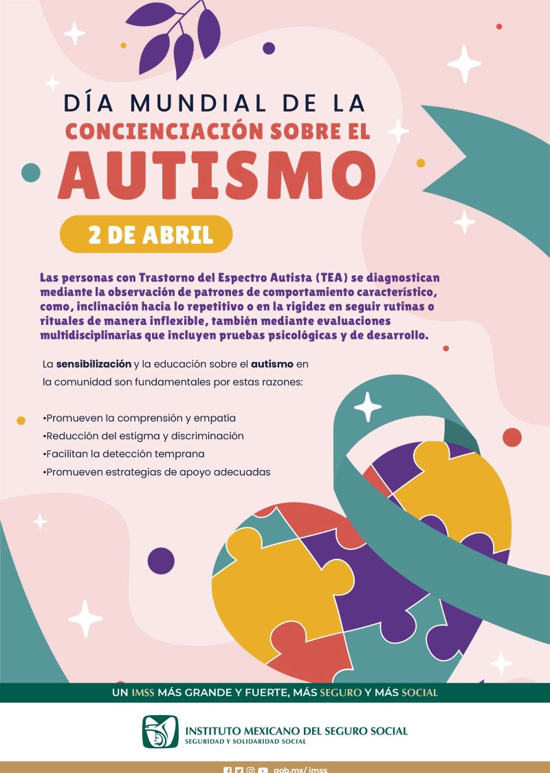 Concientiza IMSS Hidalgo Acerca del Trastorno del Espectro Autista